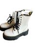 Dr. Martens 100% Leather Solid White Boots Size 5 - photo 1