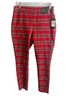 Tommy Hilfiger Plaid Red Black Casual Pants Size M - photo 1