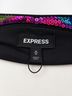 Express Stripes Black Blue Gold Formal Skirt Size M - photo 3