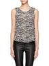 Rag & Bone 100% Silk 100% Polyester Print Black White Tan Sleeveless Blouse Size M - photo 1