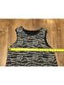 Rag & Bone 100% Silk 100% Polyester Print Black White Tan Sleeveless Blouse Size M - photo 6