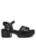 XTI Black Women's Combat Sandals Size 8 - photo 1