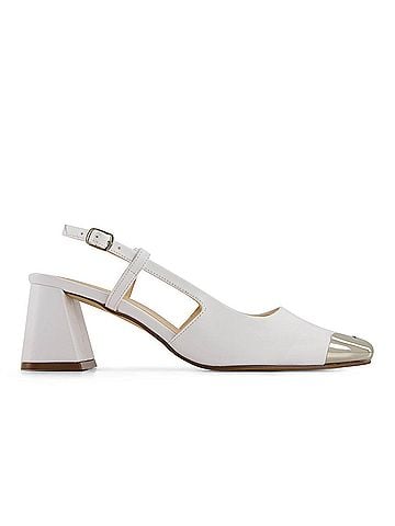 Andrea Women's Slingback Square Toe Heels (view 1)