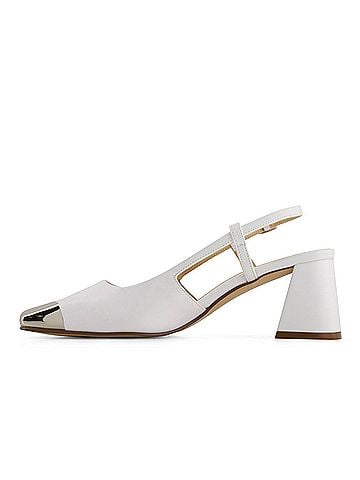 Andrea Women's Slingback Square Toe Heels (view 2)