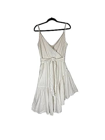 Marissa Webb Stripe Surplice Mini Dress Casual Dress (view 1)