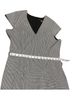 Antonio Melani Houndstooth White Black Cocktail Dress Size 14 - photo 10