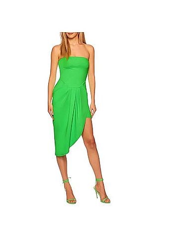 Susana Monaco Strapless Asymmetric Mini Tube Dress Cocktail Dress (view 1)
