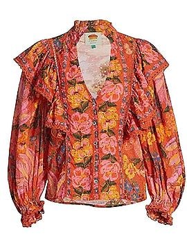 FARM Rio Spring Bananas Long Sleeve T-Shirt (view 1)