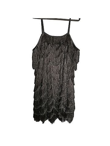 Anthropologie Pankaj & Nidhi Fringed Mini Dress Cocktail Dress (view 2)
