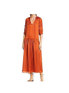 Rebecca Taylor DROP WAIST SATIN DRESS Casual Dress (view 1)