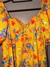 Caroline Constas 70% Cotton 28% Polyester 2% Elastane 100% Polyester Floral Yellow Blue Blouse Size S - photo 5