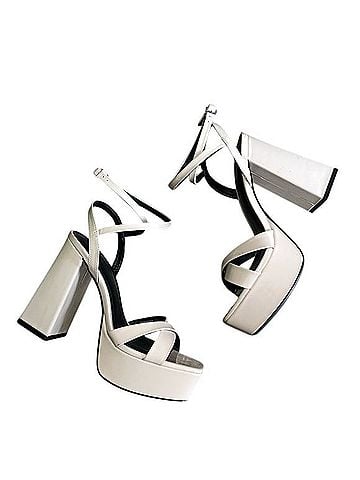 Zara Platform patent leather sandals Heels (view 1)