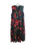 Robbie Bee 100% Polyester Tropical Black Red Green Cocktail Dress Size 20 - photo 1