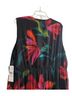 Robbie Bee 100% Polyester Tropical Black Red Green Cocktail Dress Size 20 - photo 15
