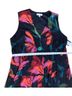 Robbie Bee 100% Polyester Tropical Black Red Green Cocktail Dress Size 20 - photo 8