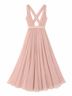 Vera Wang 100% Polyester Tan Pink Cocktail Dress Size 2 - photo 8