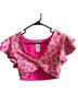 LoveShackFancy Floral Pink Yellow Short Sleeve Top Size XL - photo 1
