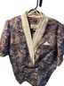 USA Classics 100% Polyester Floral Purple Tan Blazer Size 10 (petite) - photo 1