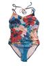 Athleta Floral Multi Color One Piece Swimsuit Size XS - photo 1
