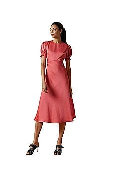 Ted Baker London Satin Midi  Cocktail Dress (view 1)