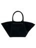 DeMellier 100% Suede Solid Black Silver Tote One size - photo 9
