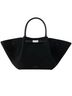 DeMellier 100% Suede Solid Black Silver Tote One size - photo 10