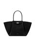 DeMellier 100% Suede Solid Black Silver Tote One size - photo 1