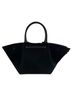 DeMellier 100% Suede Solid Black Silver Tote One size - photo 2