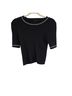 ATM Black Short Sleeve Blouse Size S - photo 1