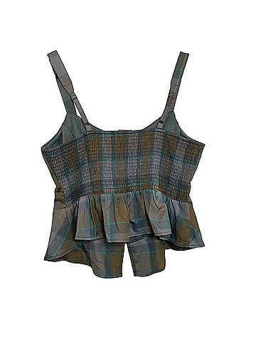 Hot Topic MacKenzie Tartan Peplum Corset Sleeveless Top (view 2)