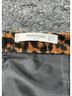 Mango 100% Polyester Animal Print Brown Black Casual Skirt Size 8 - photo 3
