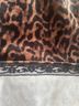Mango 100% Polyester Animal Print Brown Black Casual Skirt Size 8 - photo 5