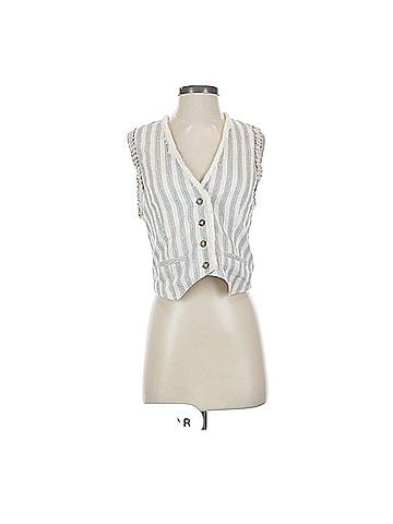 Miss Me Sleeveless Button-Down Shirt (view 1)