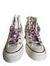 Converse White Purple Sneakers Size 7 - photo 1