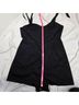 Anthropologie 100% Cotton 100% Polyester Solid Black Romper Size 12 - photo 7