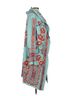 Johnny Was 100% Cotton 100% Polyester Floral Teal Red Pink Gray Jacket Size S - photo 5