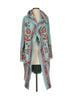 Johnny Was 100% Cotton 100% Polyester Floral Teal Red Pink Gray Jacket Size S - photo 1