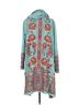 Johnny Was 100% Cotton 100% Polyester Floral Teal Red Pink Gray Jacket Size S - photo 2