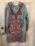 Johnny Was 100% Cotton 100% Polyester Floral Teal Red Pink Gray Jacket Size S - photo 6