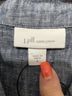 J.Jill 100% Linen Solid Blue Jacket Size S - photo 4