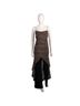 Barami 100% Polyester Leopard Print Brown Black Jumpsuit Size 2 - photo 1
