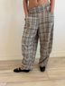 Free People Plaid Multi Color Casual Pants Size L - photo 15