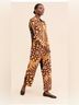 FARM Rio 100% Viscose Print Brown Black Jumpsuit Size XS - photo 5
