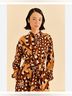 FARM Rio 100% Viscose Print Brown Black Jumpsuit Size XS - photo 4