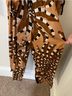 FARM Rio 100% Viscose Print Brown Black Jumpsuit Size XS - photo 6