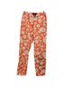maxmara Floral Orange White Casual Pants Size 4 - photo 1