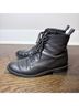 Vince. 100% Leather Black Ankle Boots Size 8 - photo 3