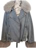 Shein Blue Gray Denim Jacket Size L - photo 6