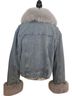 Shein Blue Gray Denim Jacket Size L - photo 2