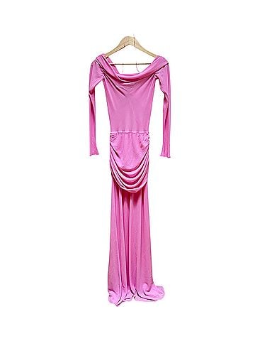 Natalie Rolt Emily Gown in Cotton Candy Pink Cocktail Dress (view 2)